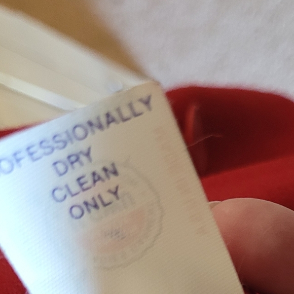 Evan Picone Red Wool Blazer Double Breasted Union Made in USA Size 8 Petite Vtg - Picture 8 of 8